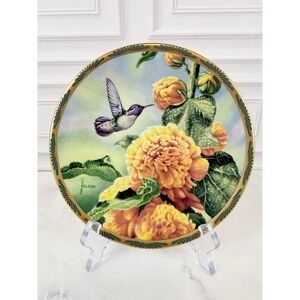 VTG Pickard Costa's Hummingbirds and Hollyhocks 6.5" Decorative Plate